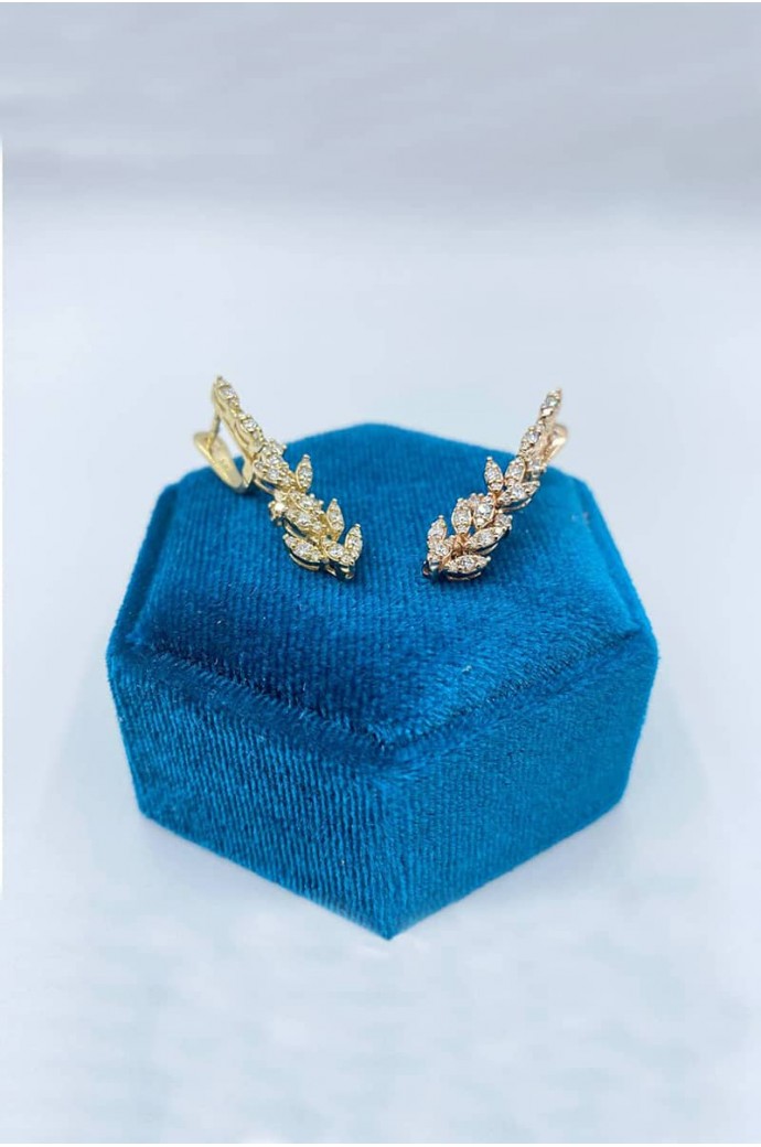 Fantazi Pırlanta Küpe  0,74 Karat