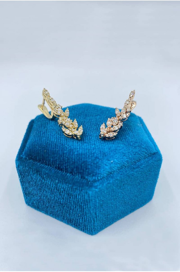 Fantazi Pırlanta Küpe  0,74 Karat