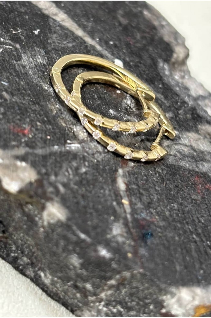 Fantazi Pırlanta Küpe  0,18 Karat