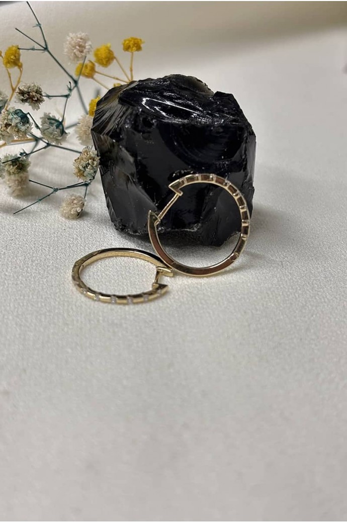 Fantazi Pırlanta Küpe  0,18 Karat