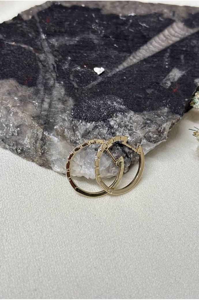 Fantazi Pırlanta Küpe  0,18 Karat