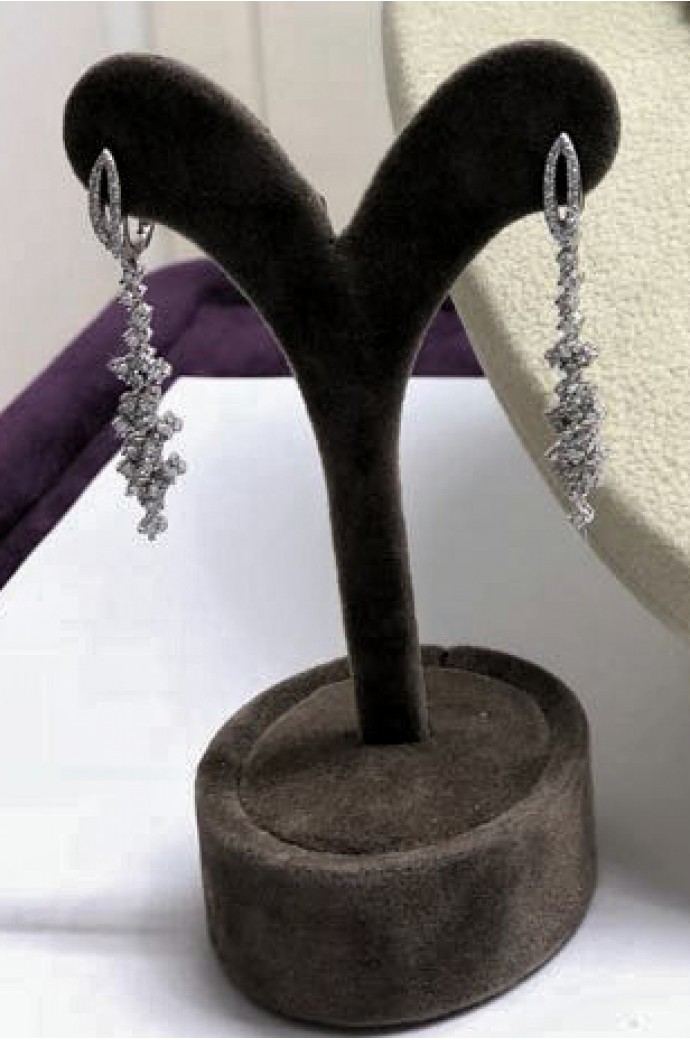 Fantazi Pırlanta Küpe  1,27 Karat