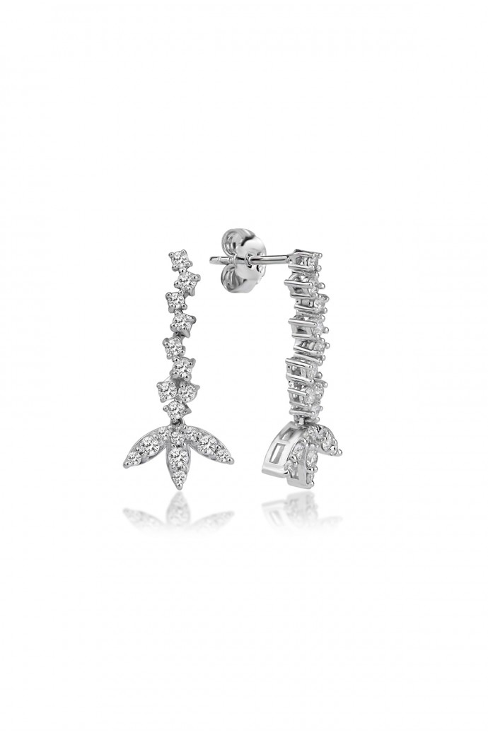 Fantazi Pırlanta Küpe  0,76 Karat