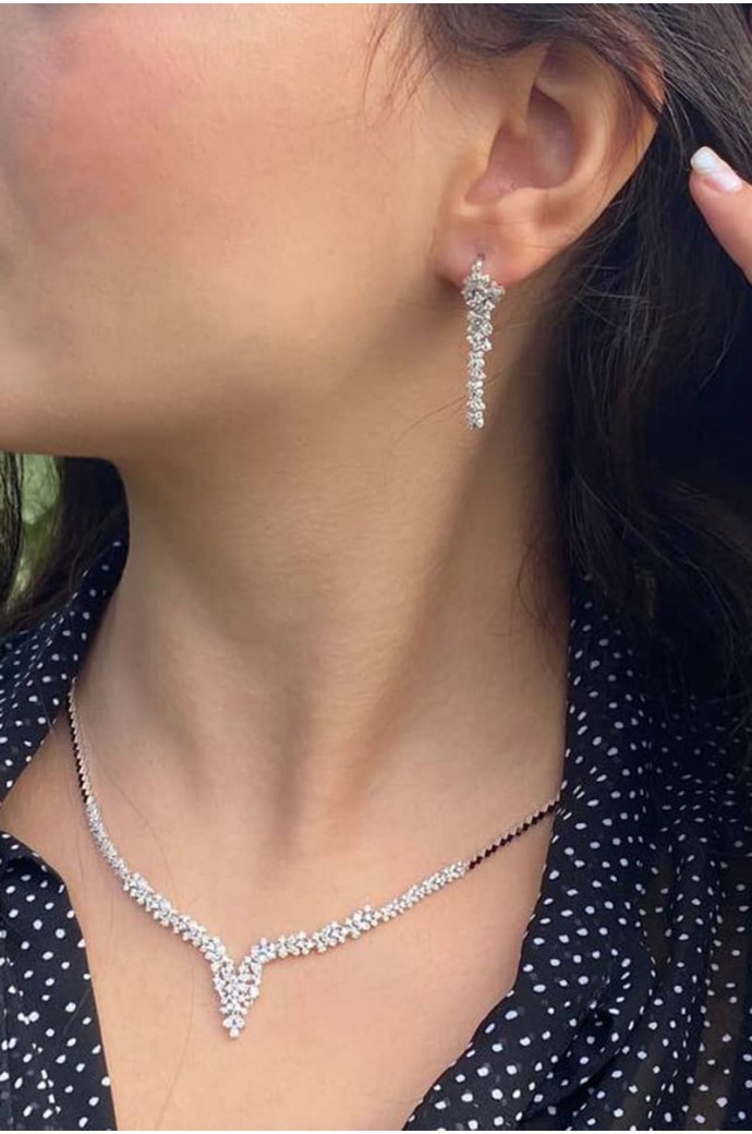 Fantazi Pırlanta Küpe 1,11 Karat