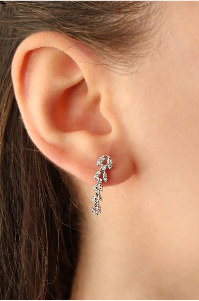 Fantazi Pırlanta Küpe 0,35 Karat