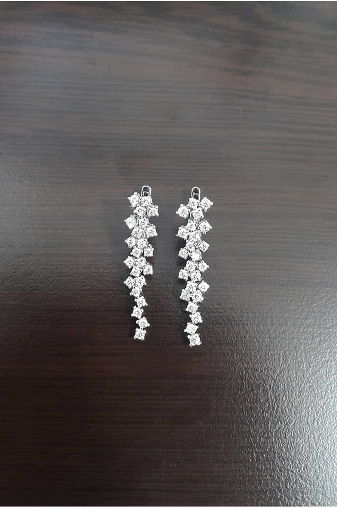 Fantazi Pırlanta Küpe 1,41 Karat