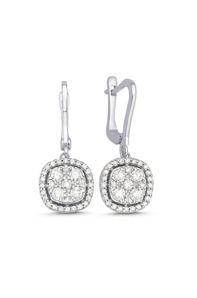 Fantazi Pırlanta Küpe  0,76 Karat