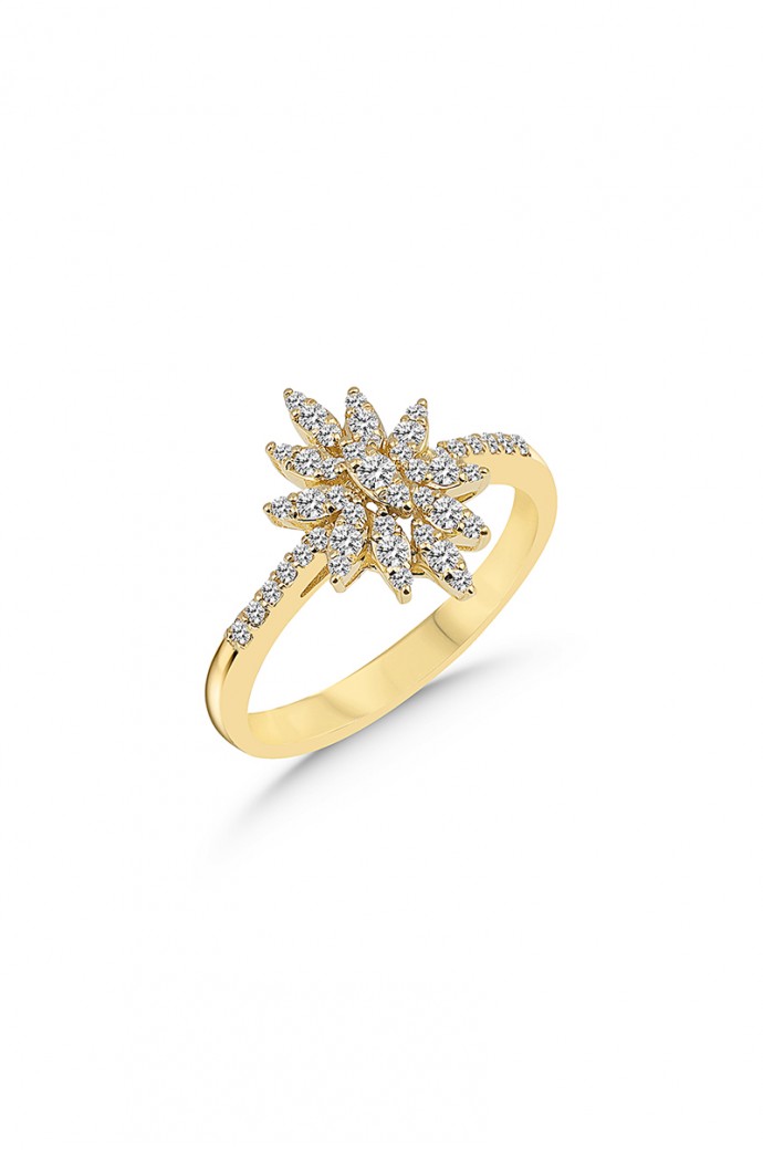 Fantazi Pırlanta Yüzük 0,34 Karat