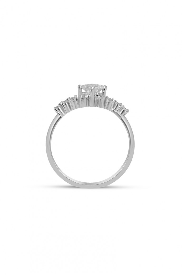 Tektaş Pırlanta Yüzük Prenses Kesim 0,60 Karat