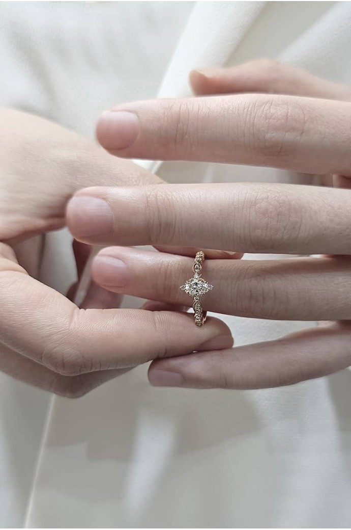 Tektaş Pırlanta Yüzük Oval Kesim 0,62 Karat