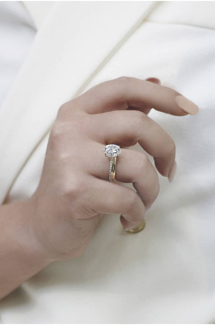 Mazonite Taşlı Pırlantalı Yüzük 2,10 Karat 