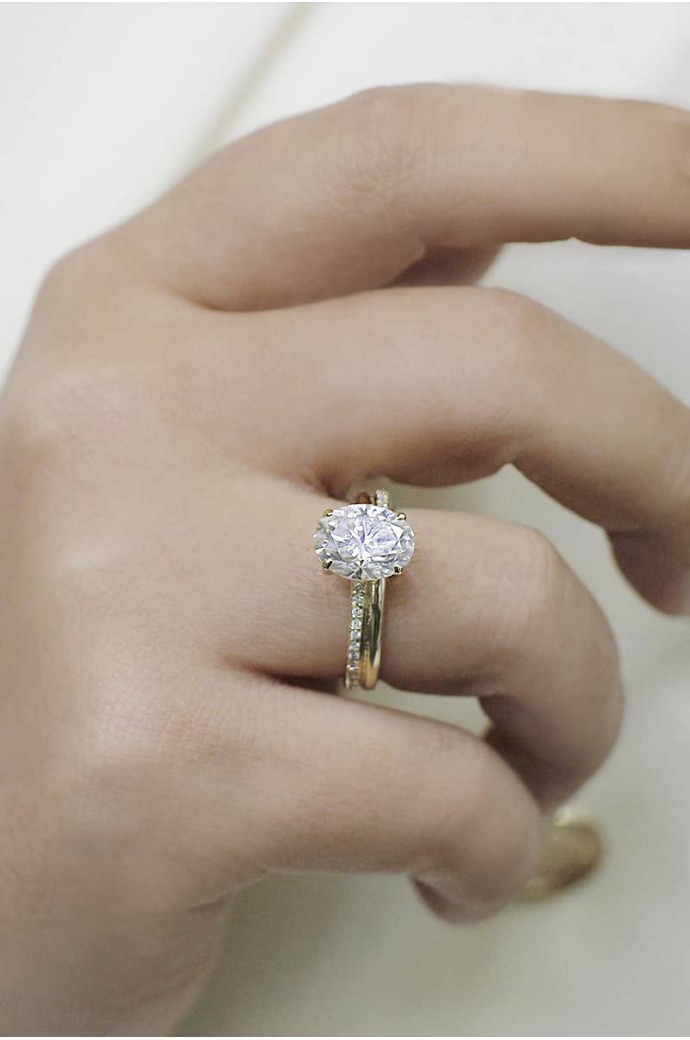 Mazonite Taşlı Pırlantalı Yüzük 2,10 Karat 