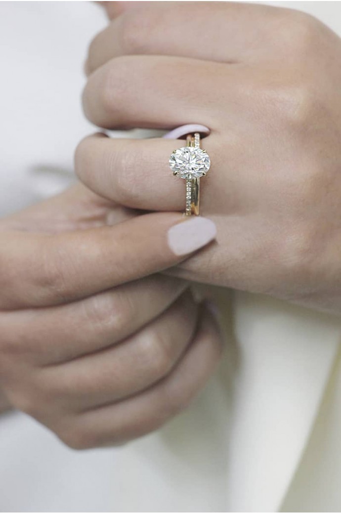 Mazonite Taşlı Pırlantalı Yüzük 2,10 Karat 