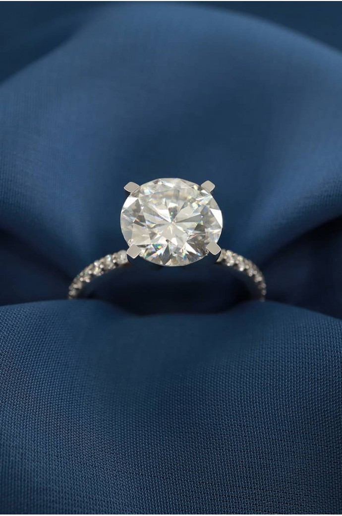 Mazonite Taşlı Pırlantalı Yüzük 1,33 Karat 