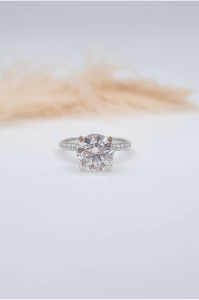 Mazonite Taşlı Pırlantalı Yüzük 1,33 Karat 