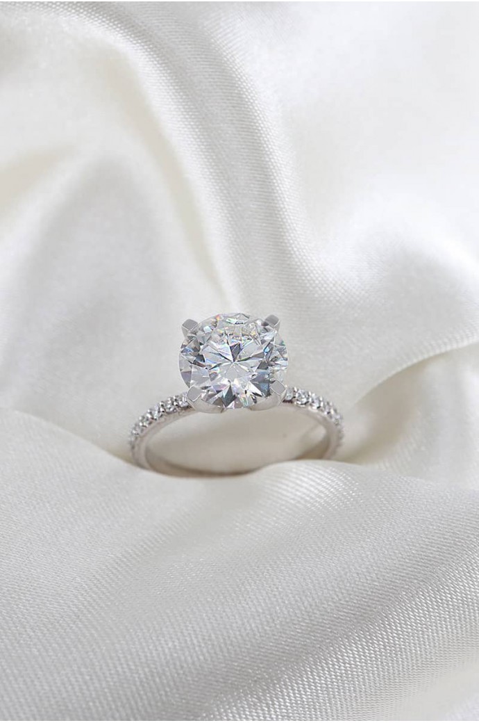 Mazonite Taşlı Pırlantalı Yüzük 1,33 Karat 