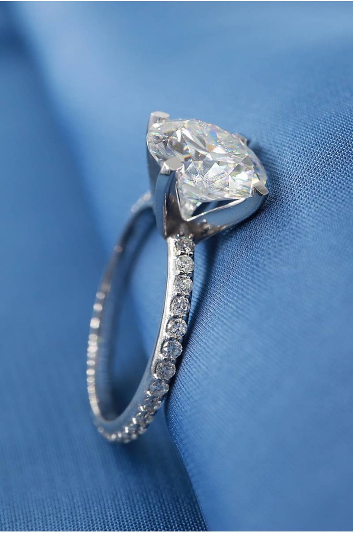 Mazonite Taşlı Pırlantalı Yüzük 1,33 Karat 