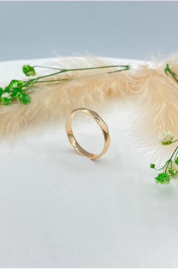 Günlük Minimal Rose Altın Alyans