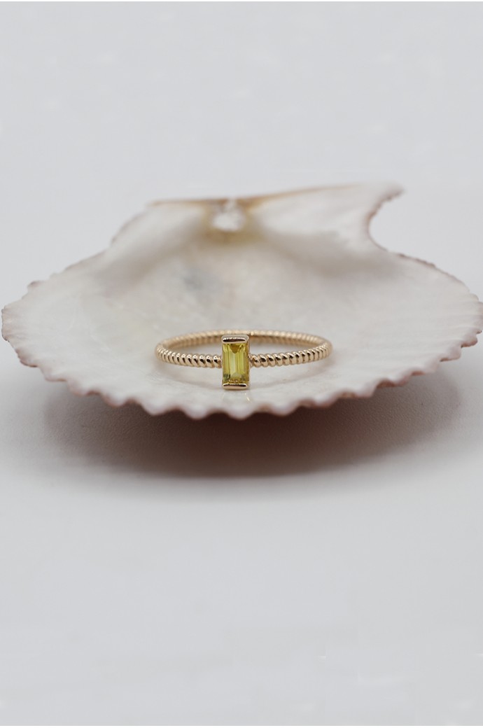 Günlük Minimal Safirli Yüzük 0,27 Karat 