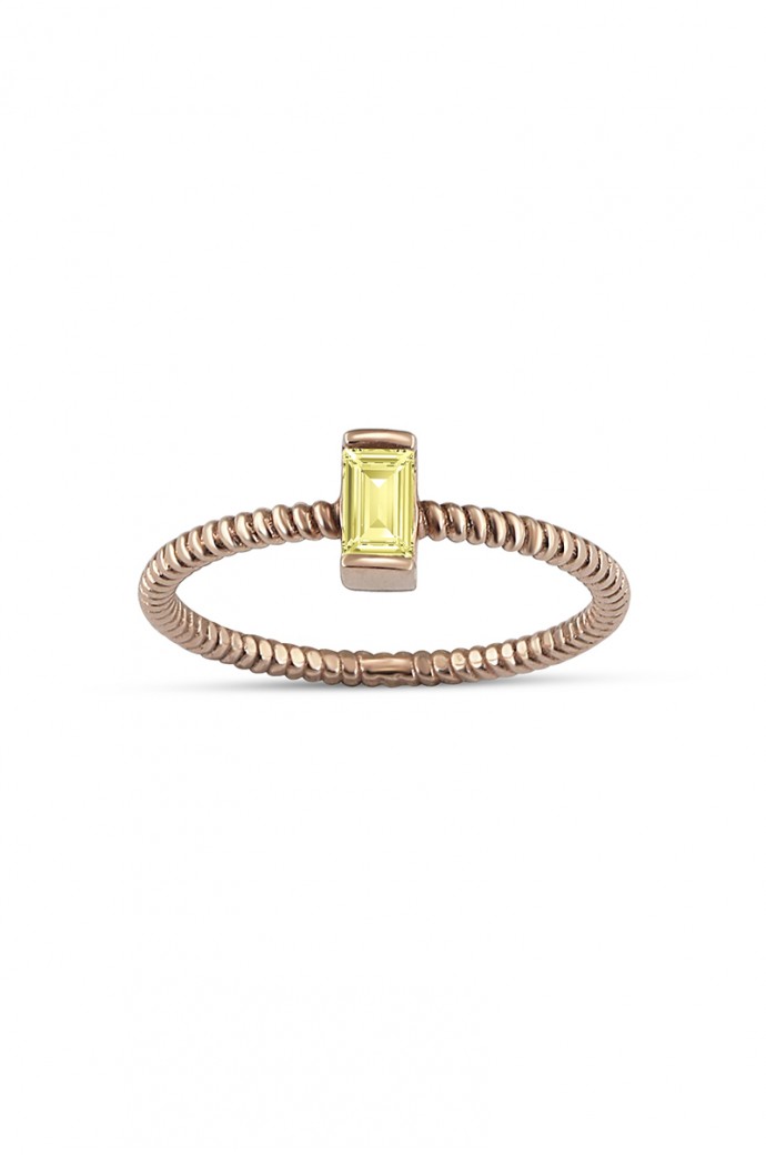 Günlük Minimal Safirli Yüzük 0,27 Karat 