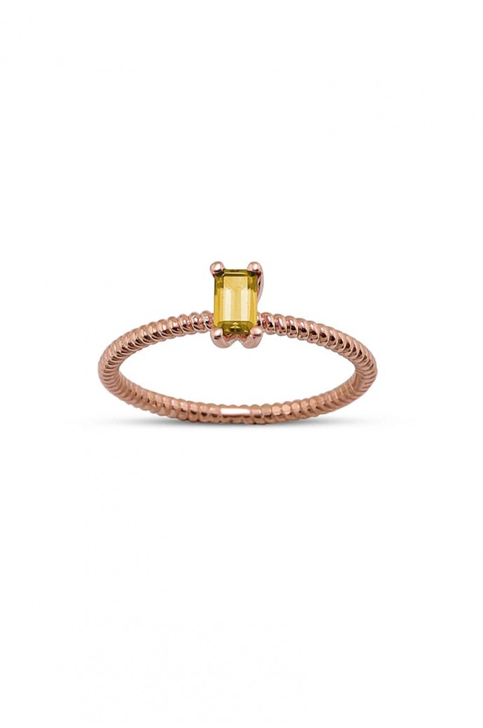 Günlük Minimal Safirli Yüzük 0,50 Karat 