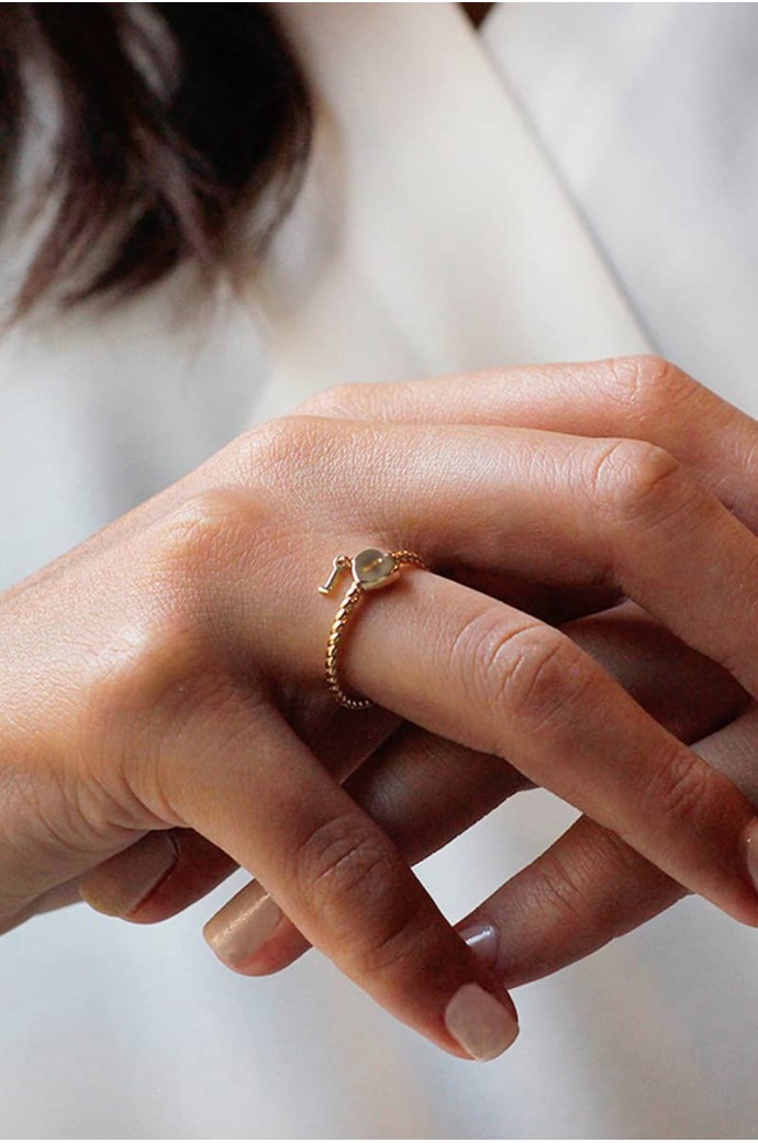 Günlük Minimal Rose Altın Yüzük
