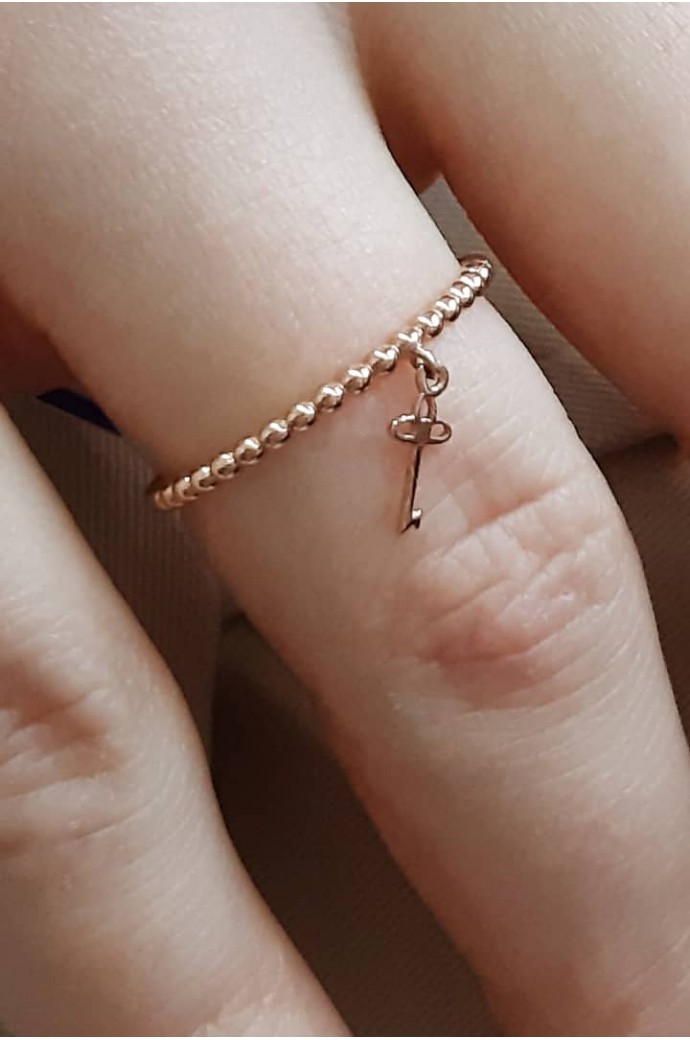 Günlük Minimal Rose Altın Yüzük