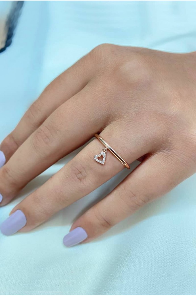 Günlük Minimal Pırlanta Yüzük 0,03 Karat 