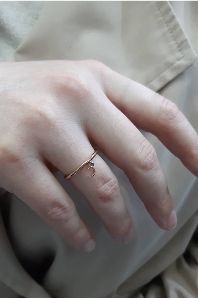 Günlük Minimal Rose Altın Yüzük