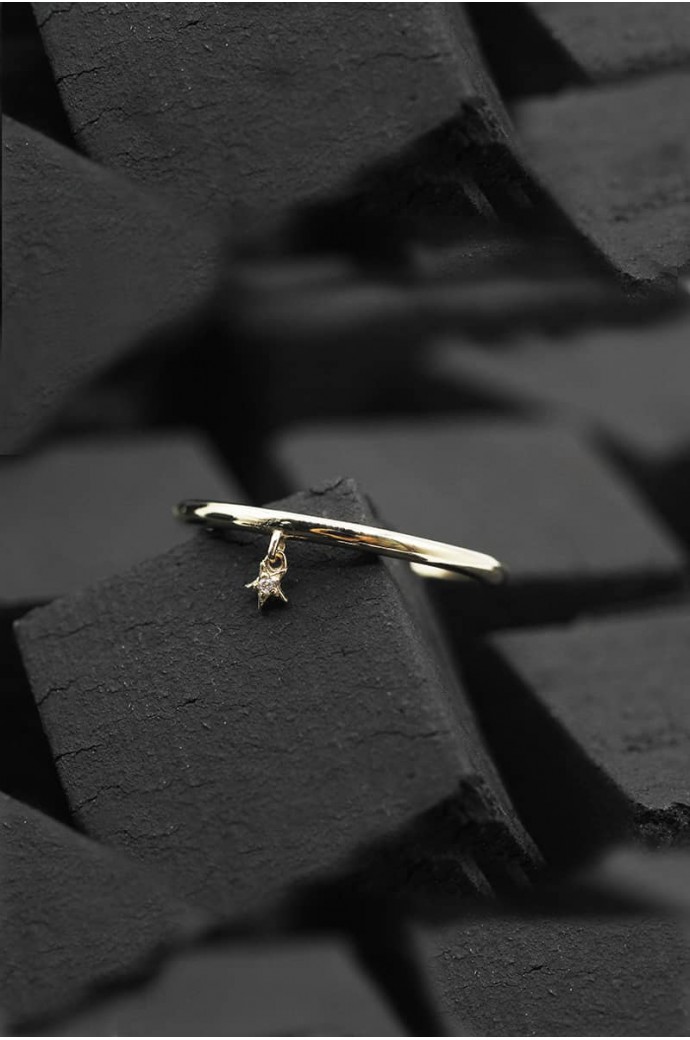 Günlük Minimal Pırlanta Yüzük 0,01 Karat 