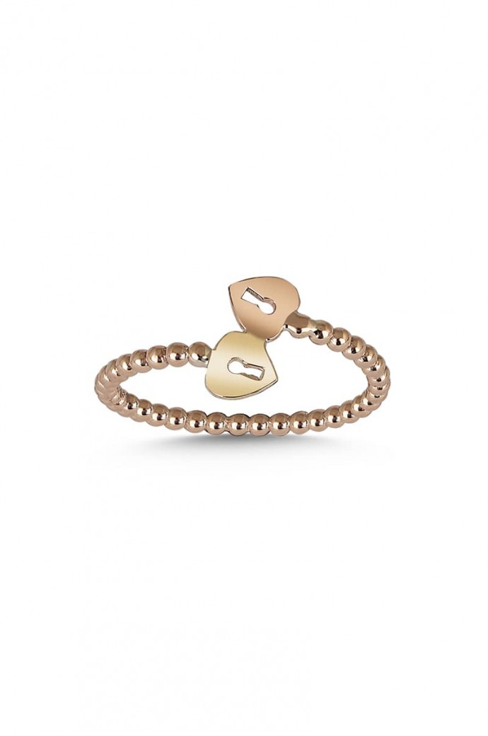 Günlük Minimal Rose Altın Yüzük