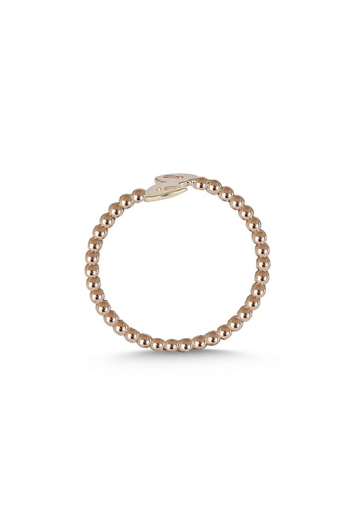 Günlük Minimal Rose Altın Yüzük