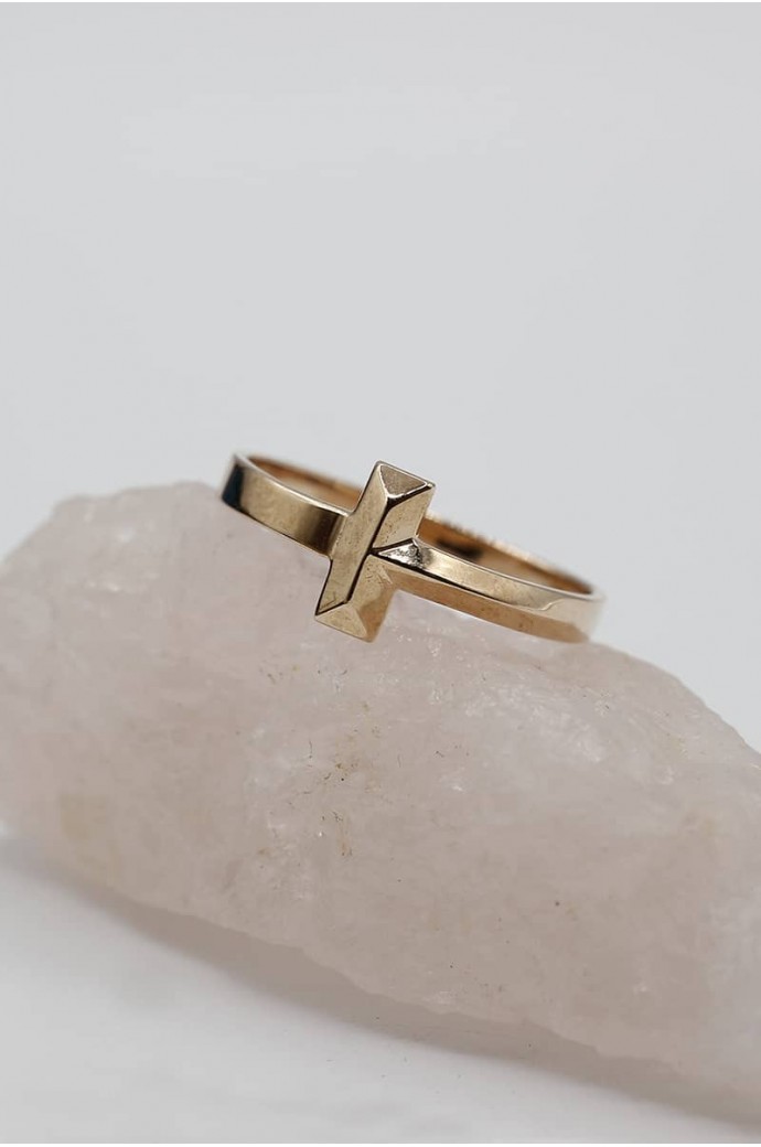 Günlük Minimal Rose Altın Yüzük