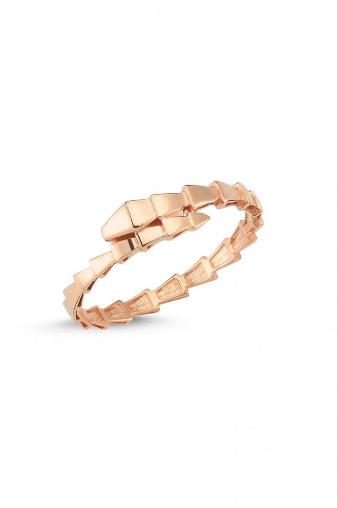 Günlük Minimal Rose Altın Yüzük