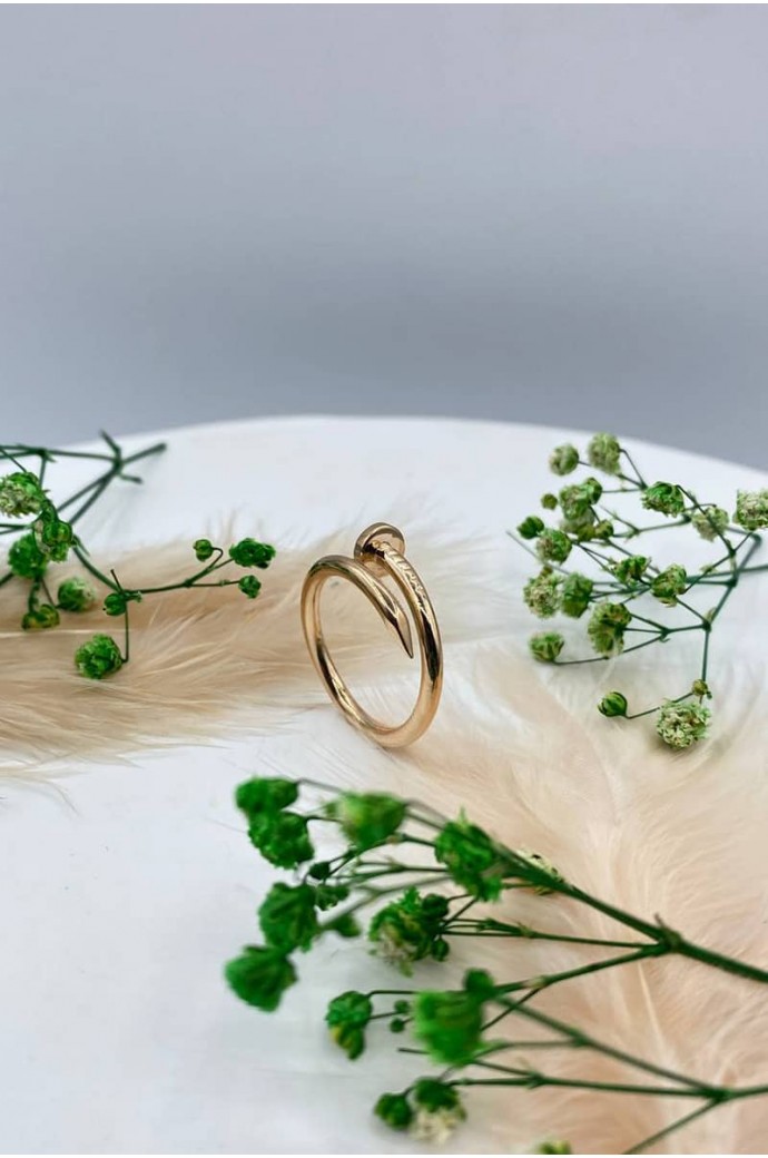 Günlük Minimal Rose Altın Yüzük