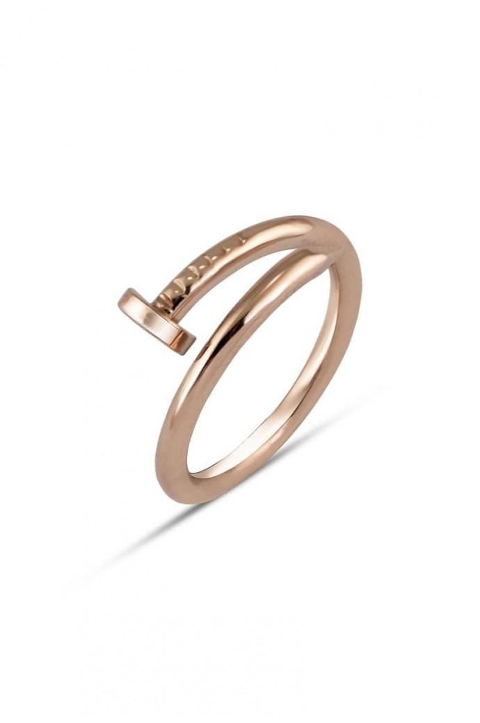 Günlük Minimal Rose Altın Yüzük