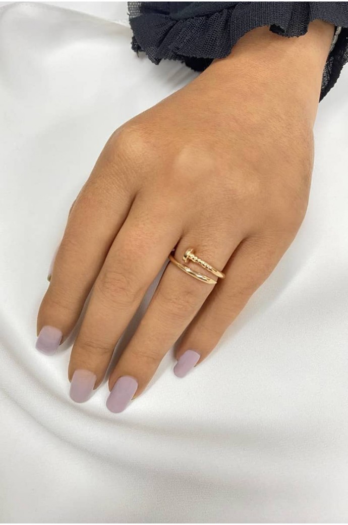 Günlük Minimal Rose Altın Yüzük