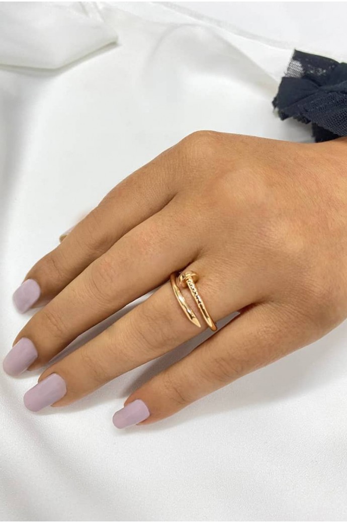 Günlük Minimal Rose Altın Yüzük