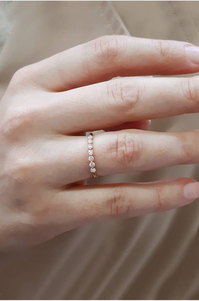 Günlük Minimal Pırlanta Yüzük 0,34 Karat 