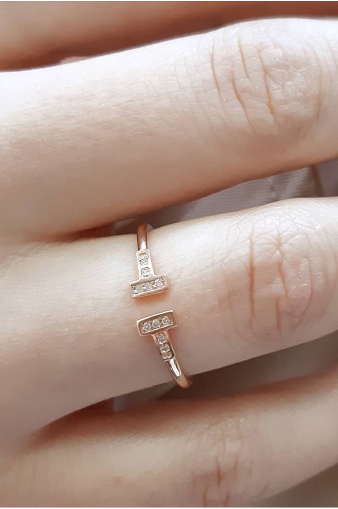 Günlük Minimal Pırlanta Yüzük 0,03 Karat 