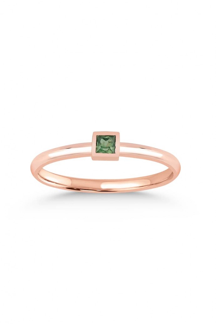 Günlük Minimal Safirli Yüzük 0,09 Karat 