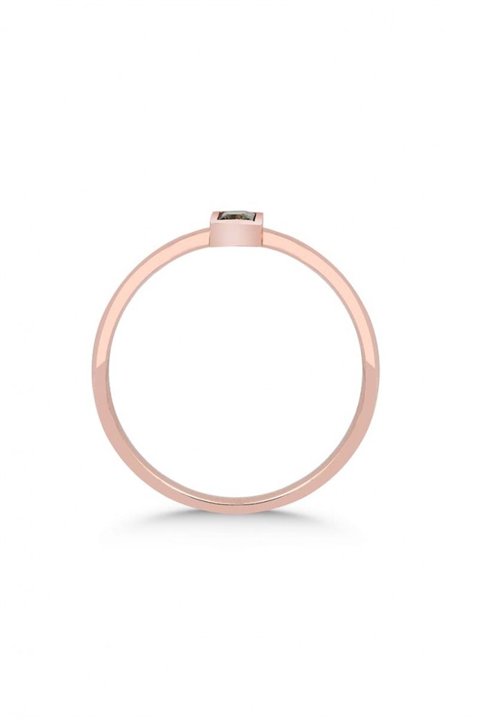 Günlük Minimal Safirli Yüzük 0,09 Karat 