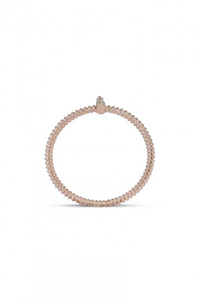 Günlük Minimal Pırlantalı Baget Yüzük 0,02 Karat 