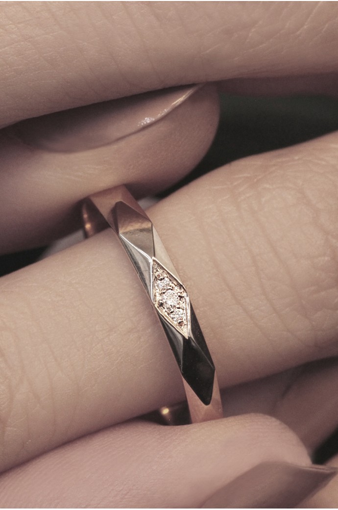 Günlük Minimal Pırlanta Tamtur Yüzük 0,02 Karat 