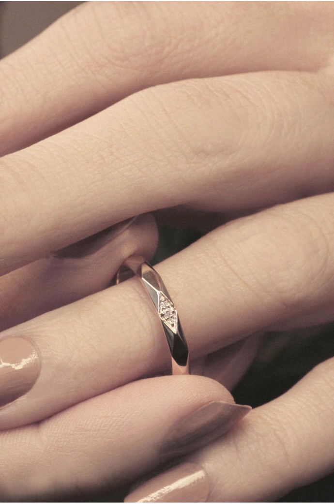 Günlük Minimal Pırlanta Tamtur Yüzük 0,02 Karat 