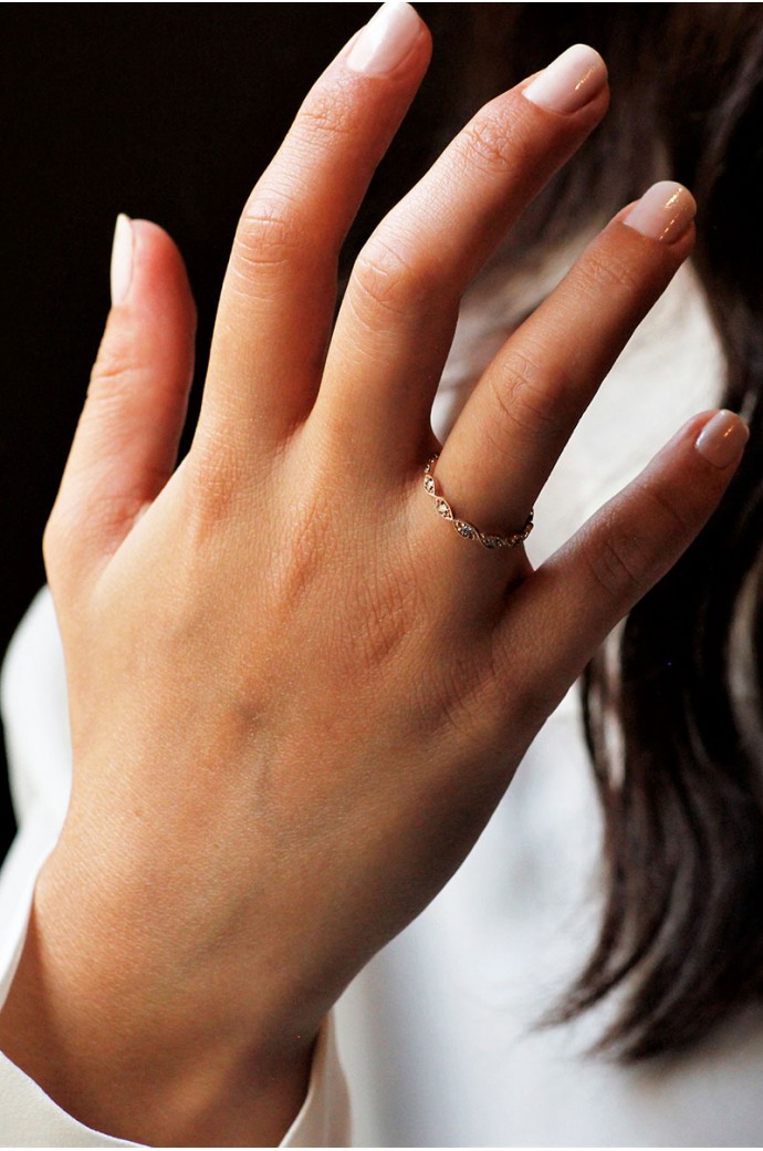 Günlük Minimal Pırlanta Tamtur Yüzük 0,31 Karat 