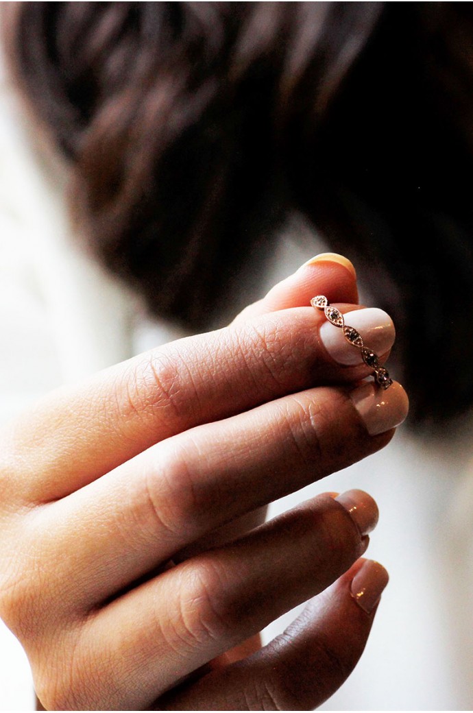 Günlük Minimal Pırlanta Tamtur Yüzük 0,31 Karat 