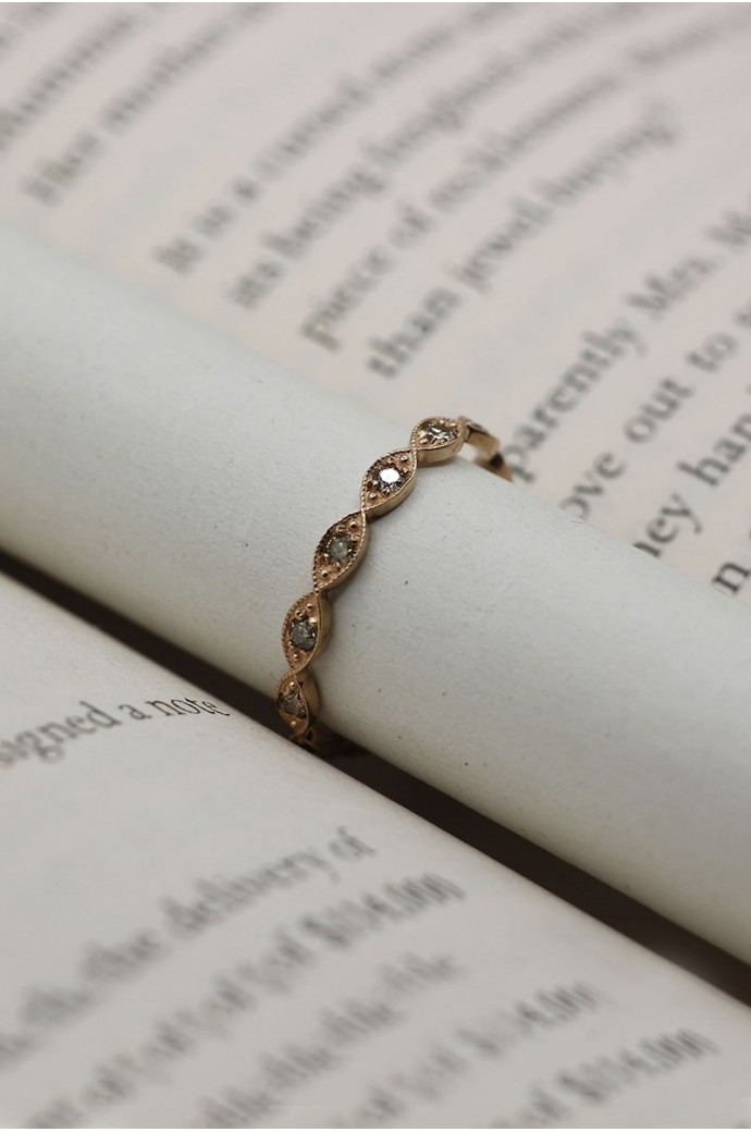 Günlük Minimal Pırlanta Tamtur Yüzük 0,31 Karat 