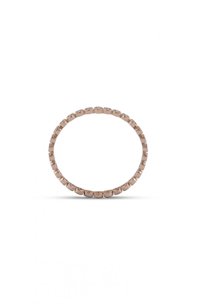 Günlük Minimal Pırlanta Tamtur Yüzük 0,10 Karat 