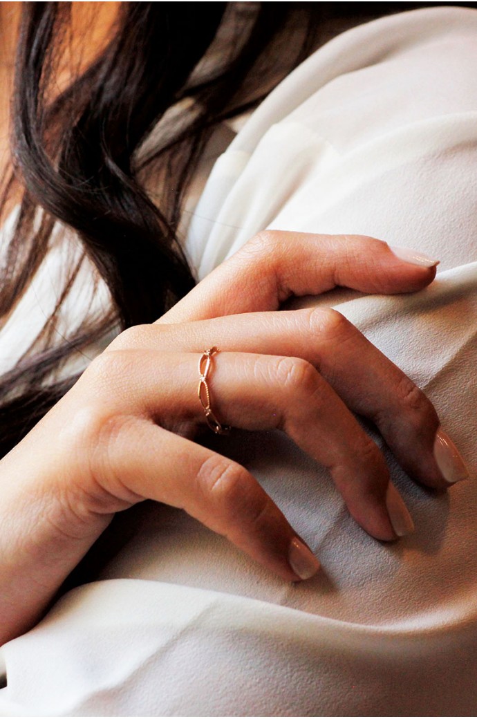 Günlük Minimal Pırlanta Tamtur Yüzük 0,06 Karat 